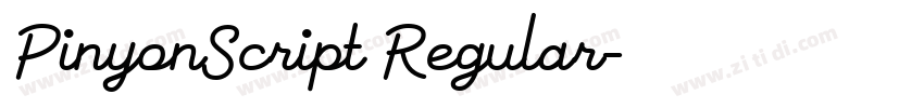 PinyonScript Regular字体转换